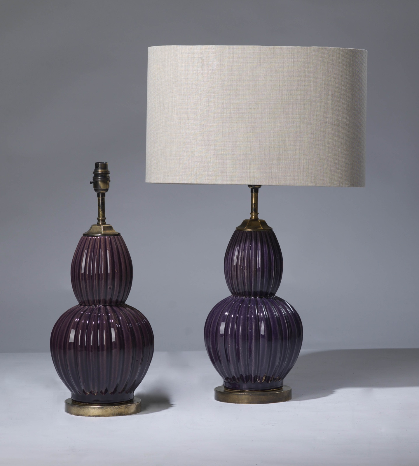 Purple ceramic deals lamp