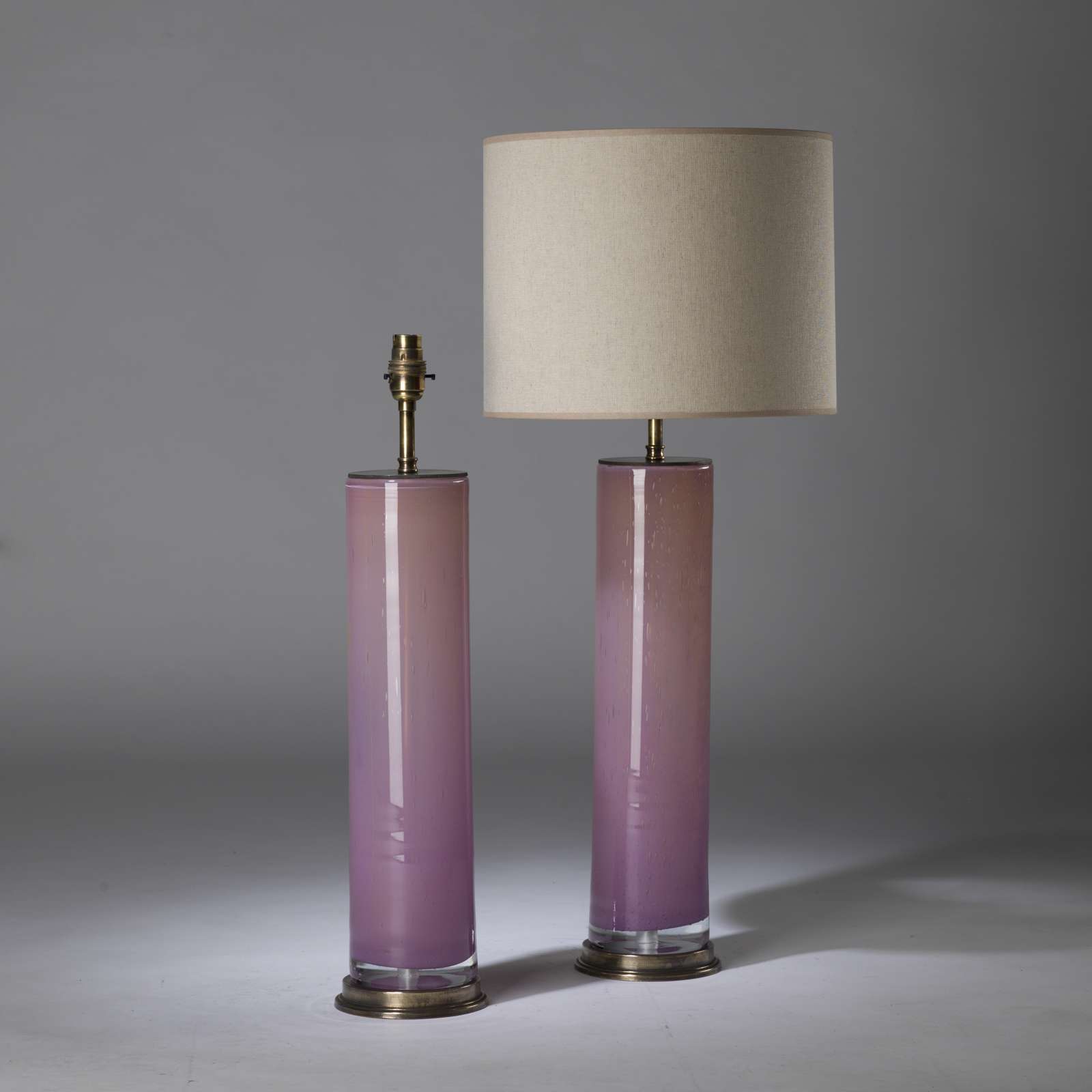 tall purple lamp