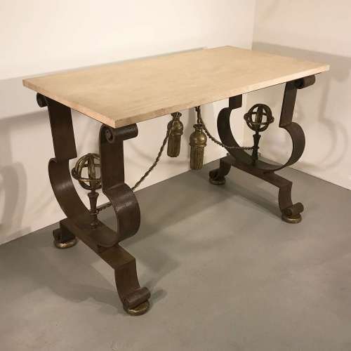 Modern Wrought Iron Centre Table With French 1940's Design