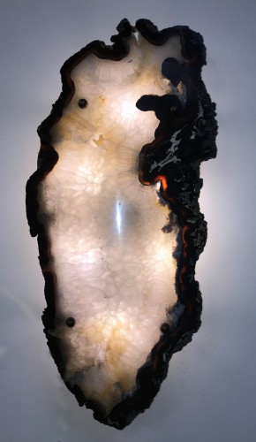 Pair Of Massive And Beautiful Agate Wall Lights With 6 X 25W Bulbs