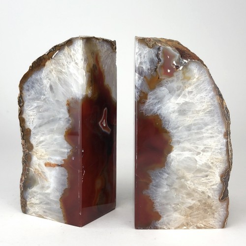 Red Mineral Bookends