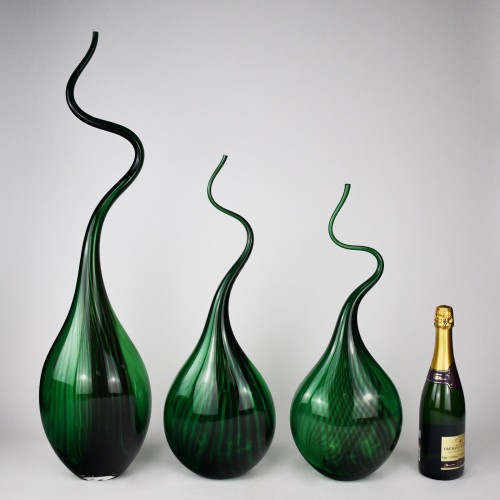 Green 'Squiggle Vases'