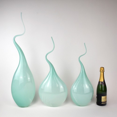 Blue 'Squiggle Vases'