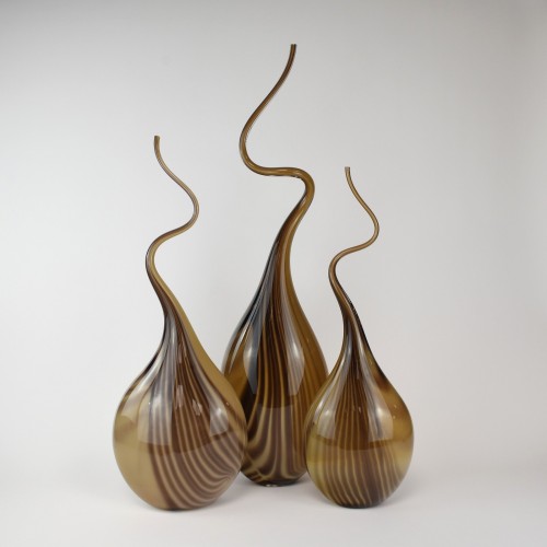 Brown 'Squiggle Vases'