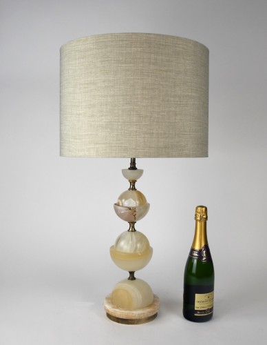 Pair of Onyx Table Lamps