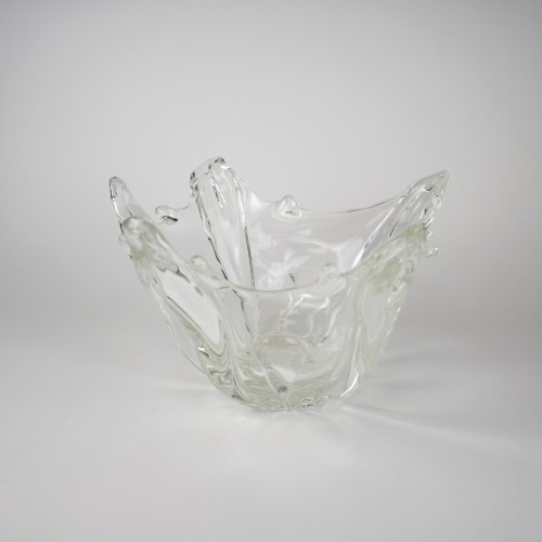 Closed Splash Bowl in Clear Glass