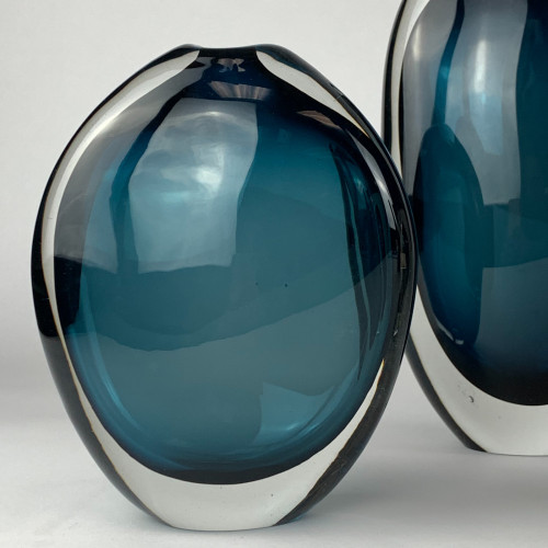 Blue Hollie Vases