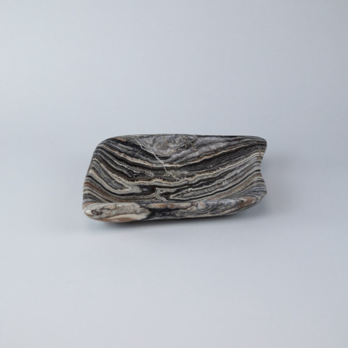 Medium Grey Coloured Onyx Bowl (T7678)