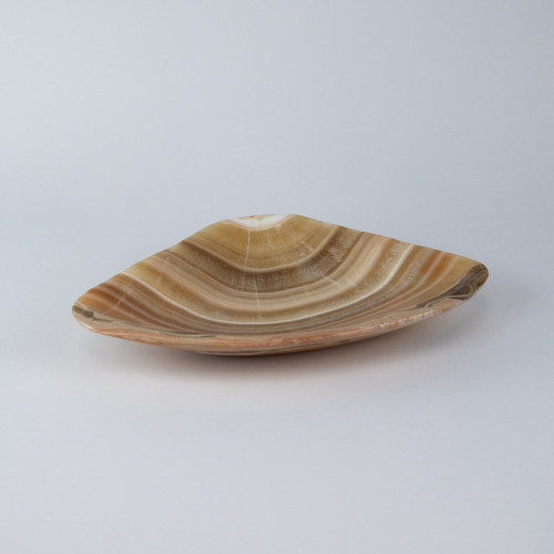 Large Caramel Coloured Onyx Bowl (T7685)