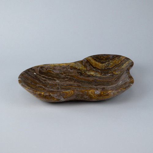 Extra Large Brown Coloured Onyx Bowl (T7717)