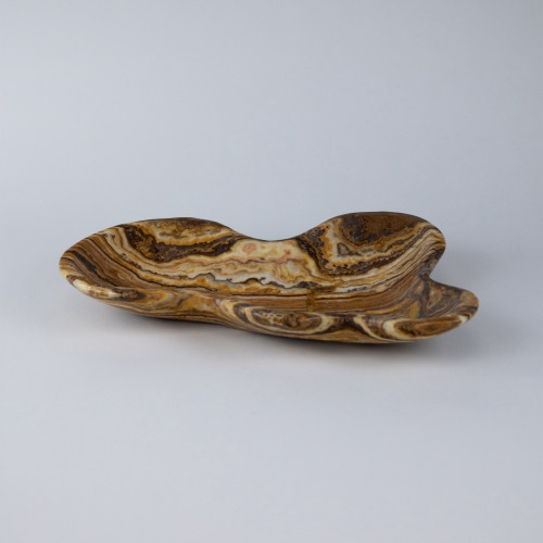 Extra Large Brown Coloured Onyx Bowl (T7721)