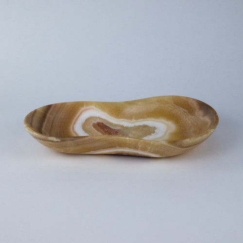 Extra Large Caramel Coloured Onyx Bowl (T7723)