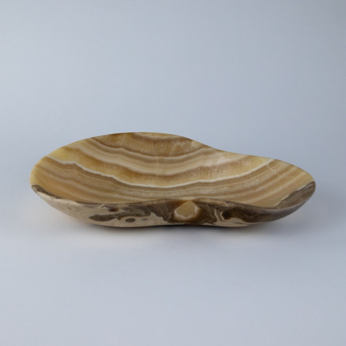 Extra Large Caramel Coloured Onyx Bowl (T7724)