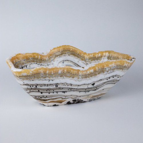 Massive White Coloured Onyx Bowl (T7728)