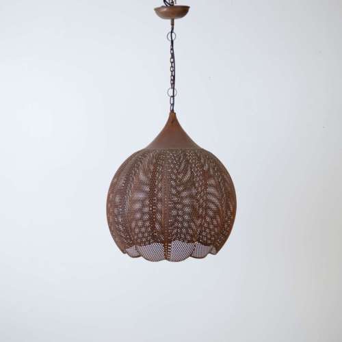 Large Steel Onion Pendant Light (T7762)