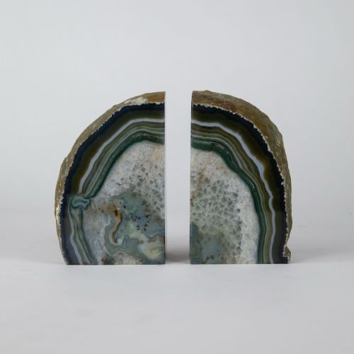 Green Mineral Bookends (T8139)