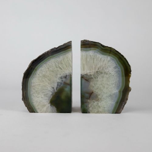 Green Mineral Bookends (T8140)
