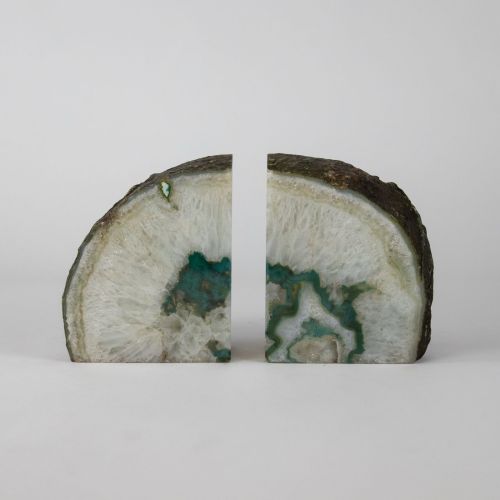 Green Mineral Bookends (T8141)