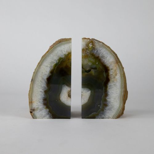 Green Mineral Bookends (T8143)