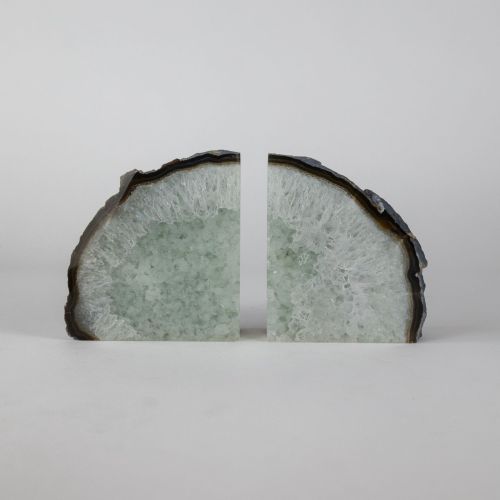 Light Grey Mineral Bookends (T8145)