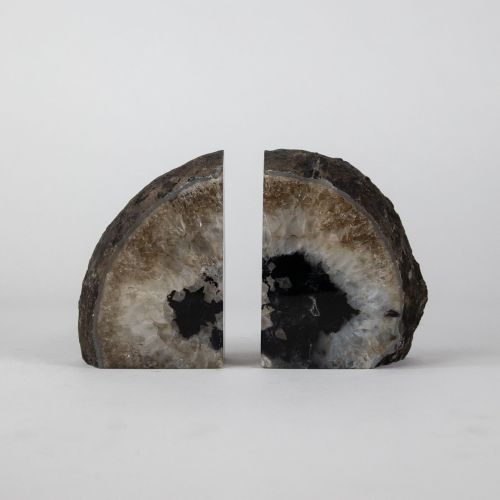 Dark Grey Mineral Bookends (T8159)