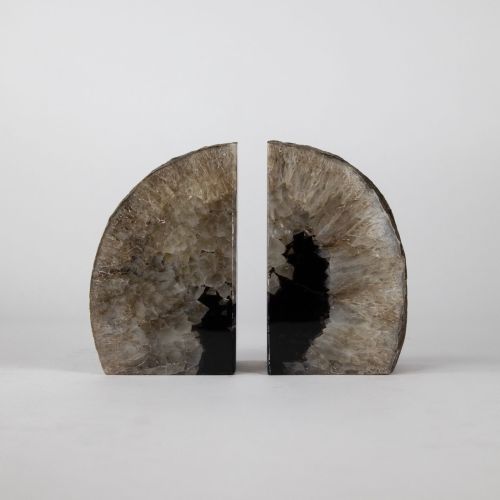 Dark Grey Mineral Bookends (T8160)