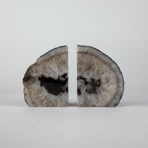 Dark Grey Mineral Bookends (T8162)