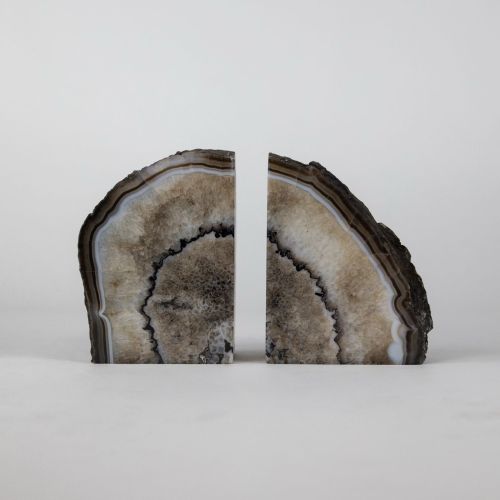 Dark Grey Mineral Bookends (T8163)