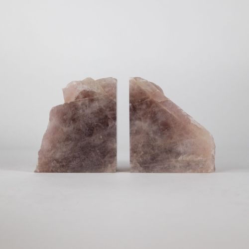 Rose Quartz Mineral Bookends (T8168)
