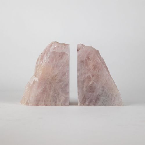 Rose Quartz Mineral Bookends (T8169)