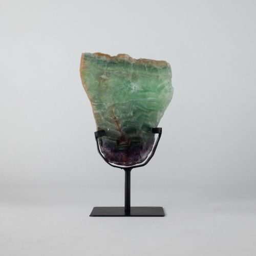 Medium Fluorite Slice On Stand (T8183)