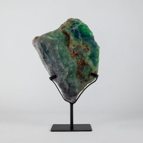 Large Fluorite Slice On Stand (T8186)