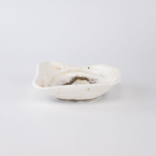 Medium White Coloured Onyx Bowl (T8245)