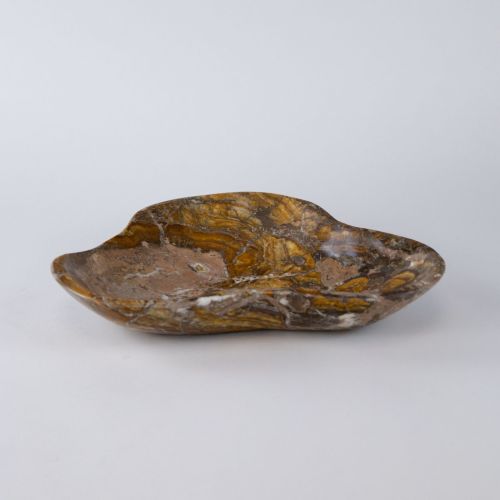 Large Brown Coloured Onyx Bowl (T8251)