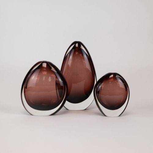 Set of Pink Coloured Hollie Vases (T8436)