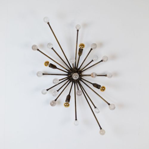 Large Kaboom Wall Light In Antique Brass Finish (T8478)