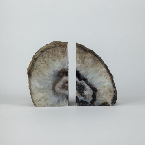Dark Grey Mineral Bookends (T8505)