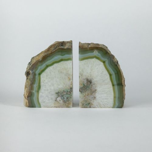 Green Mineral Bookends (T8506)