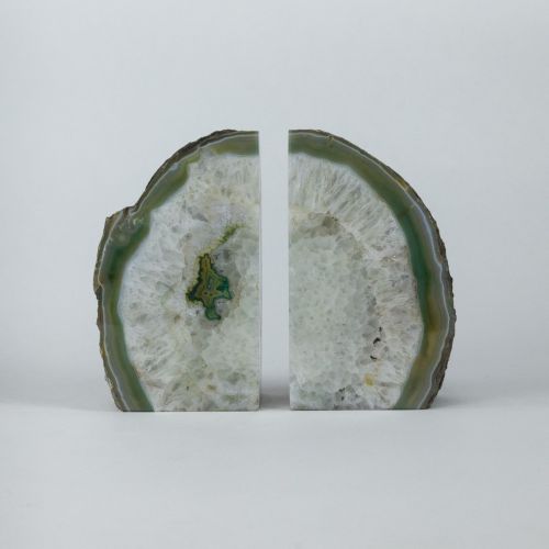 Green Mineral Bookends (T8507)