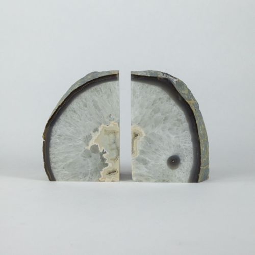Light Grey Mineral Bookends (T8508)