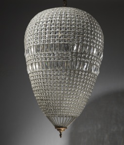Massive Glass Balloon Shaped Chandelier (T3434)