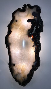 Pair Of Massive And Beautiful Agate Wall Lights With 6 X 25W Bulbs (T4849)