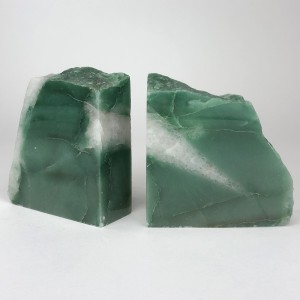Green Mineral Bookends (T5604)