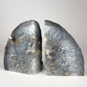 Grey Mineral Bookends (T5660)