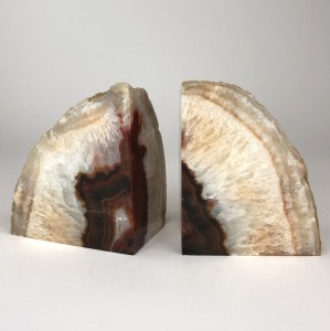 Red Mineral Bookends (T5663)