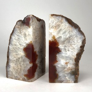 Red Mineral Bookends (T5666)