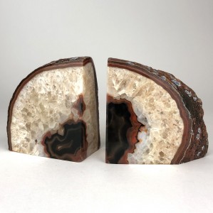 Red Mineral Bookends (T5667)