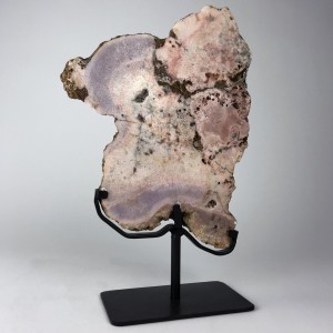 Large Pink Agate on Brown Bronze Stand (T5753)