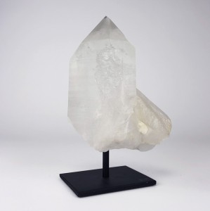 Rock Crystal Piece on Brown Bronze Stand (T5778)