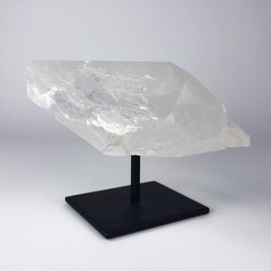 Rock Crystal Piece on Brown Bronze Stand (T5779)